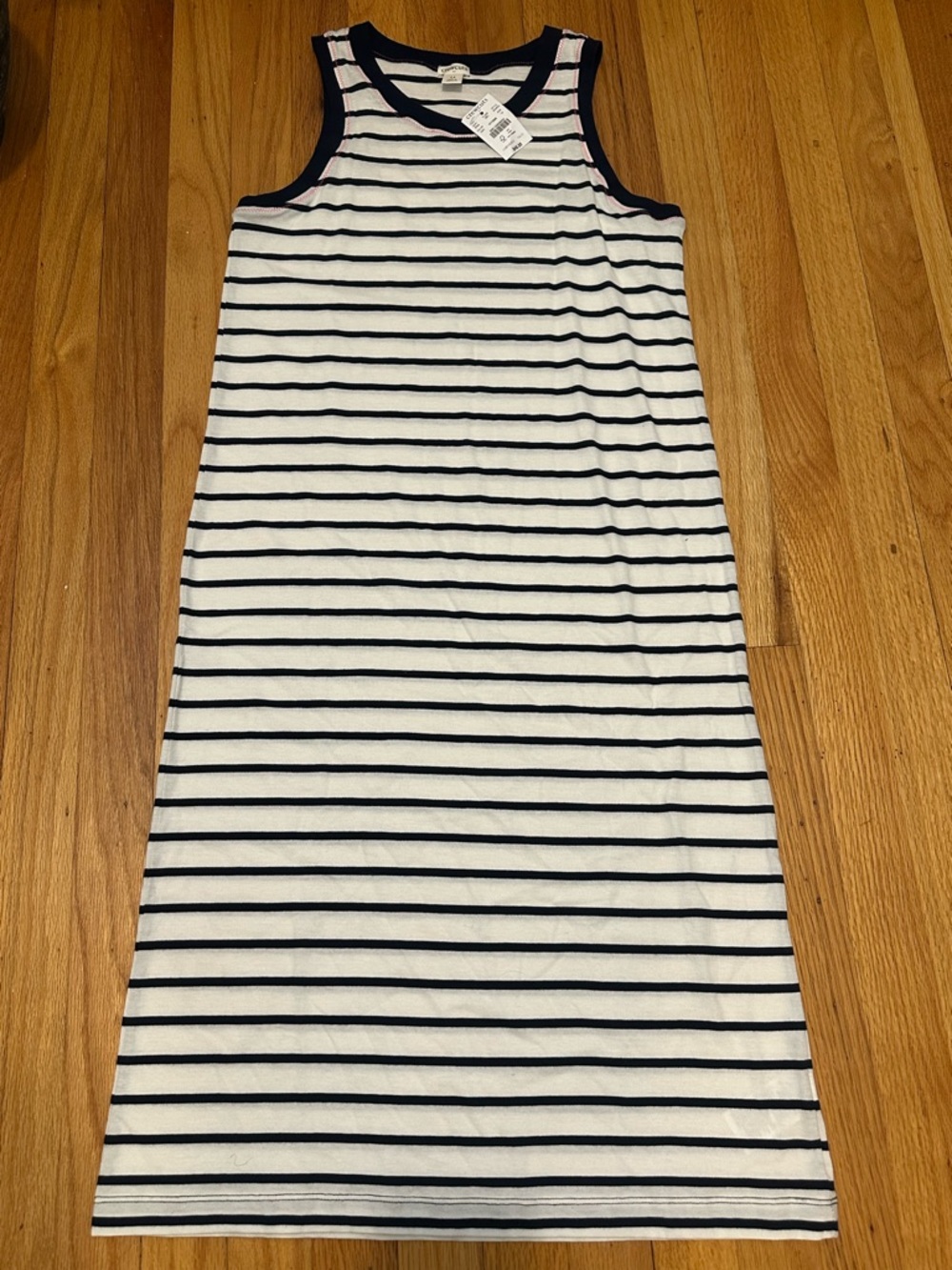 🎉NWT🎉Crewcuts White and Navy Striped Sleeveless Knit Dress